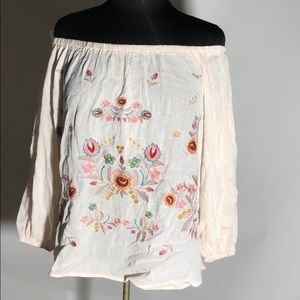 Detailed Bohemian Off the Shoulder Top